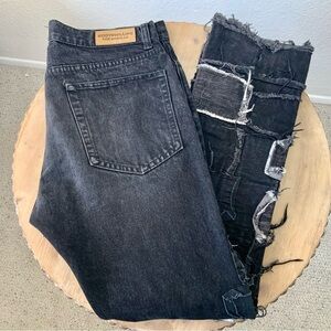 Kody Phillips for MNML LA Black Button Fly Jeans, Sz 34